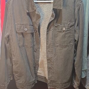 Woolrich Men's Khaki Shirt Jacket